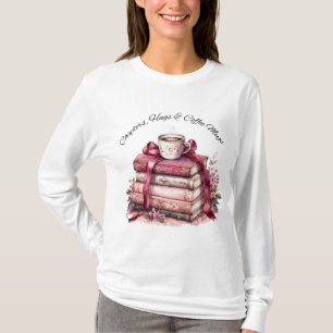 Book Lovers T-Shirt, Readers Gift, Coffee Lovers T-Shirt