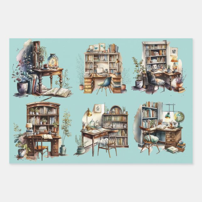 Book Lovers Wrapping Paper (Front)