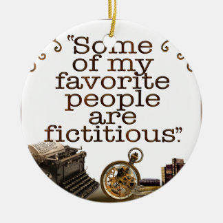 Book Lovers / Writers & Authors Ceramic Tree Decoration