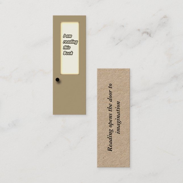 Book Mark card - I am reading this book (Front/Back)