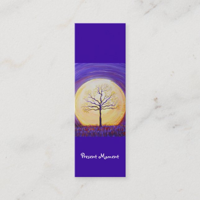 Book Mark - Present Moment Mini Business Card (Front)