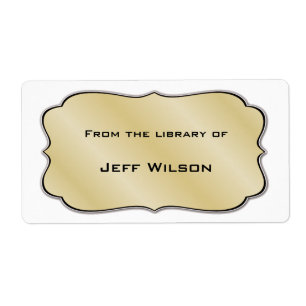 Book Nameplate Labels