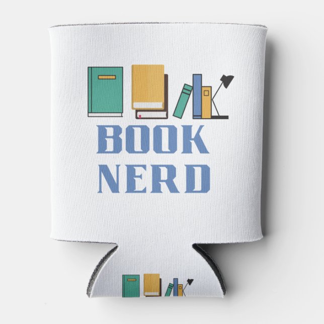 Book Nerd Can Cooler (Front)