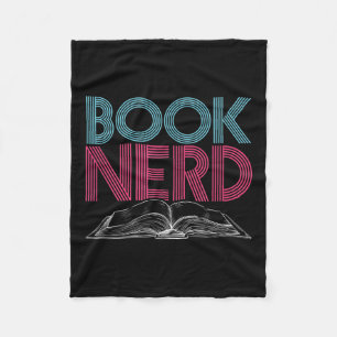 Book Nerd Funny Graphic Inspirational Reading Quot Fleece Blanket