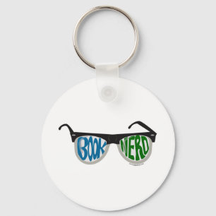 Book Nerd Glasses Key Ring