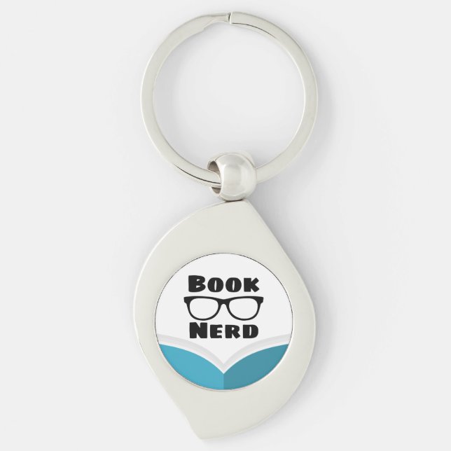Book Nerd Key Ring (Front)