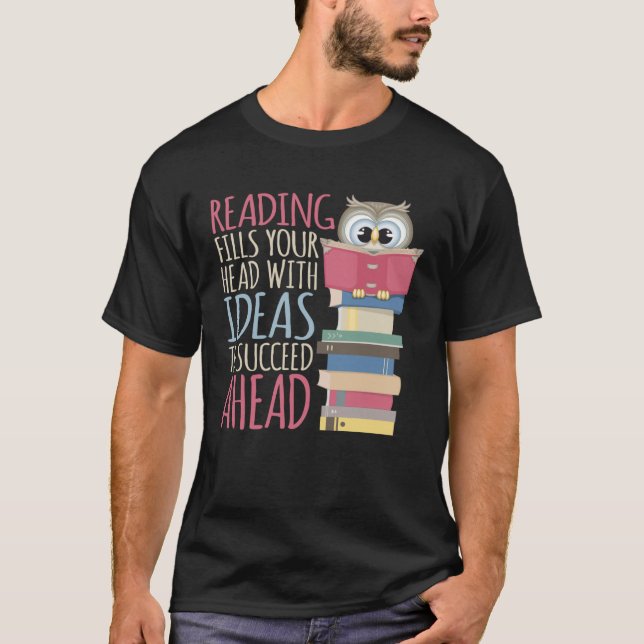 Book Nerd Library & Librarian Reading Book Bookwor T-Shirt (Front)