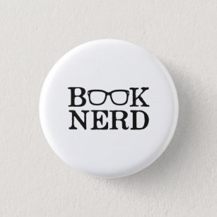 Book Nerd Nerdy Glasses 3 Cm Round Badge