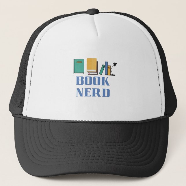 Book Nerd Trucker Hat (Front)