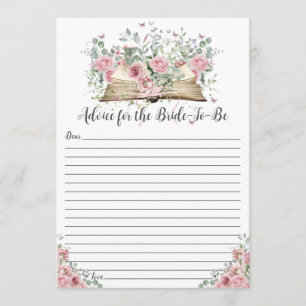Book New Chapter Advice for the Bride to Be Card