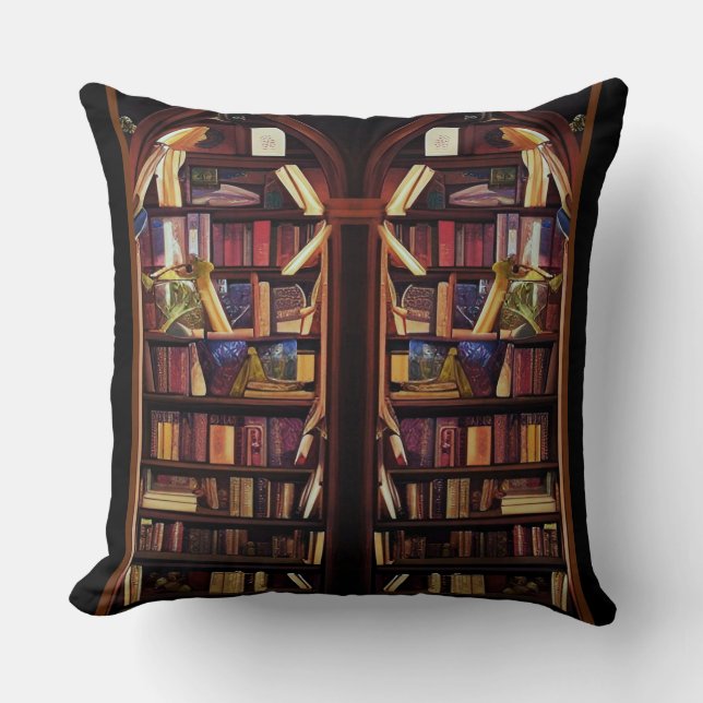 Book Nook Bookshelves Cushion (Front)