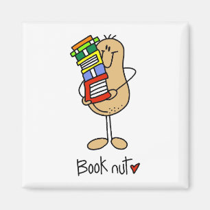 Book Nut T-shirts and Gifts Magnet