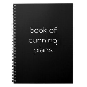 book of cunning plans   funny slogan