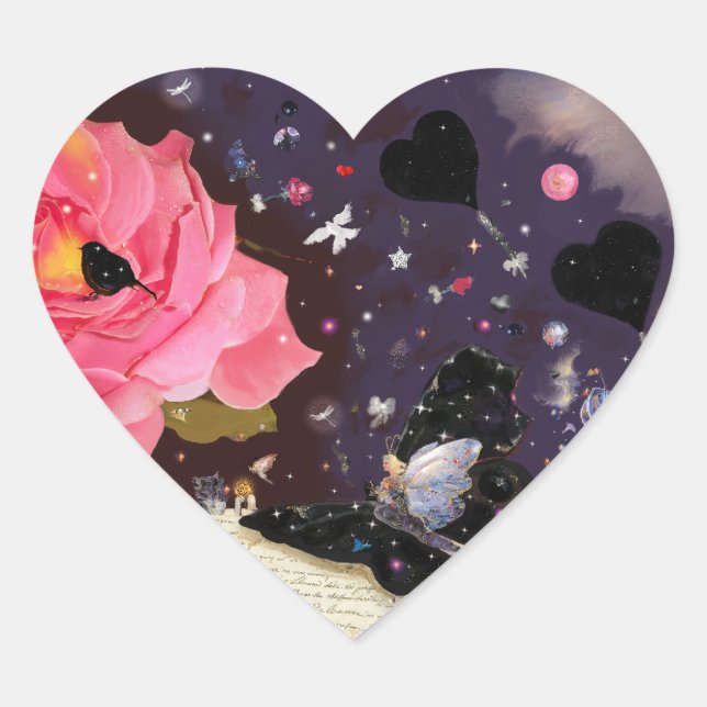Book of Fairy Tales! Heart Sticker (Front)