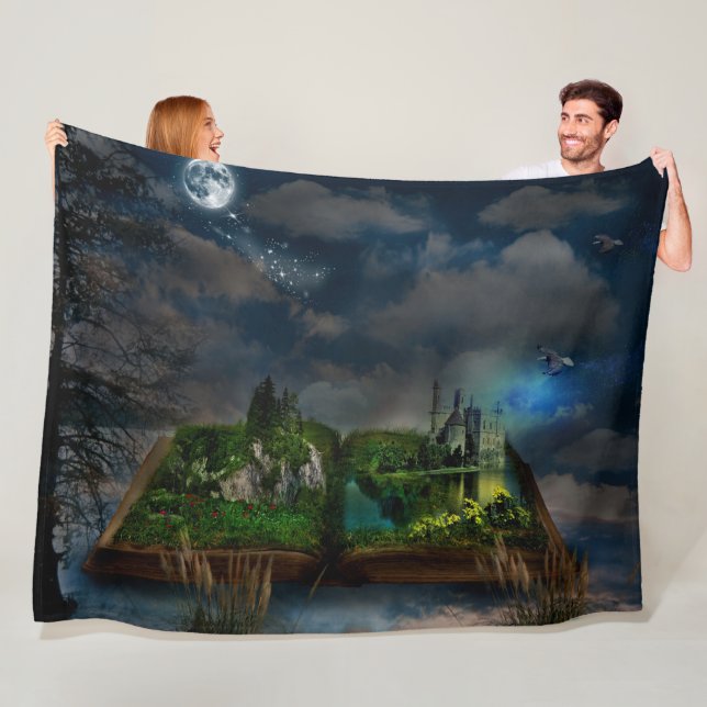 BOOK of FANTASY Fleece Blanket (In Situ)