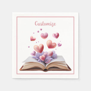 Book Of Hearts Napkin