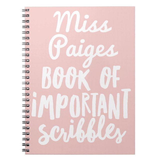 BOOK OF IMPORTANT SCRIBBLES (Front)