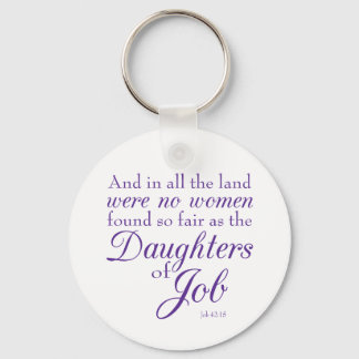 Book of Job Bible Verse Key Ring