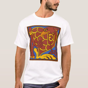 Book Of Kells Celtic Knot Mediaeval Bird T-Shirt