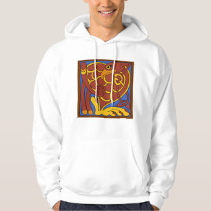 Book Of Kells Celtic Knot Medieval Bird Hoodie
