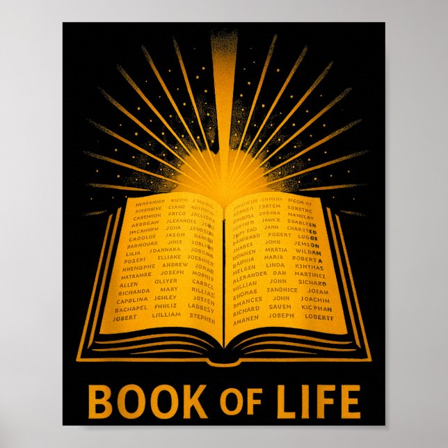 Book Of Life Christian Spiritual Bible Verse Inspi Poster (Front)