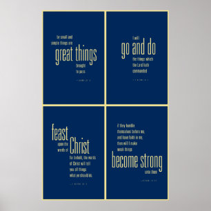 Book of Mormon collection poster. Poster