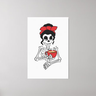 Book of Mormon Musical Spooky Mormon Hell Dream Pu Canvas Print