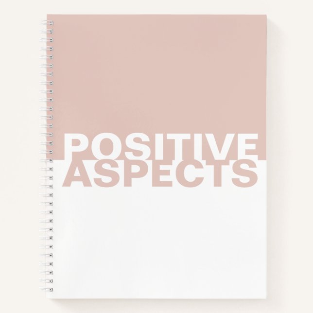 Book of Positive Aspects Two-Tone Notebook (Front)