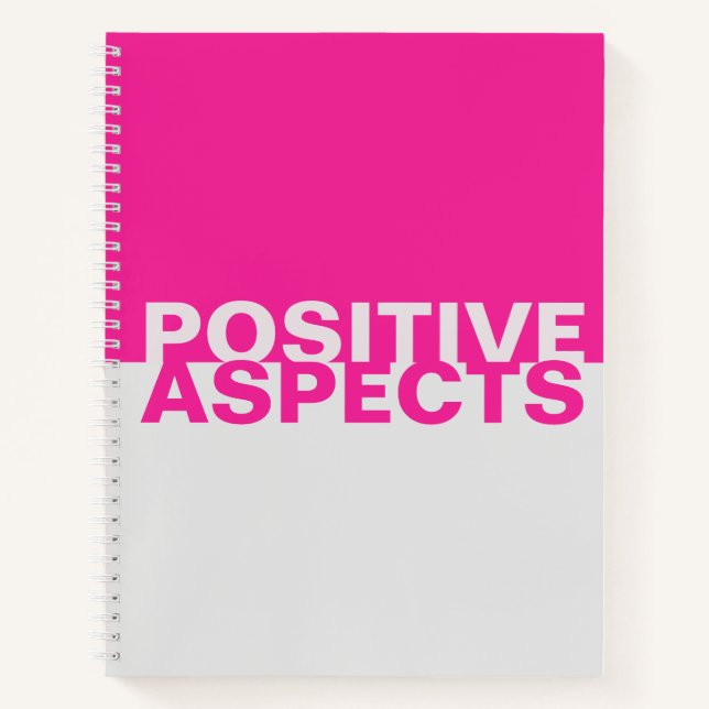 Book of Positive Aspects Two-Tone Notebook (Front)