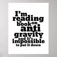 Book on Anti Gravity Funny Science Geek Puns