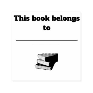 Book Ownership rubber stamp