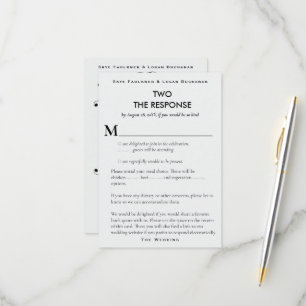 Book Page Literary Wedding RSVP Response Card