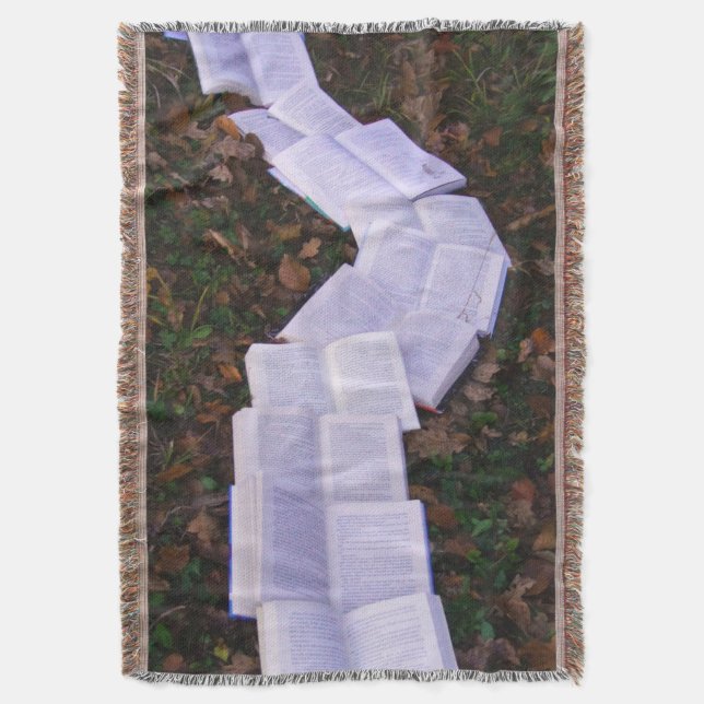 Book Path Reading Reader Throw Blanket (Front Vertical)