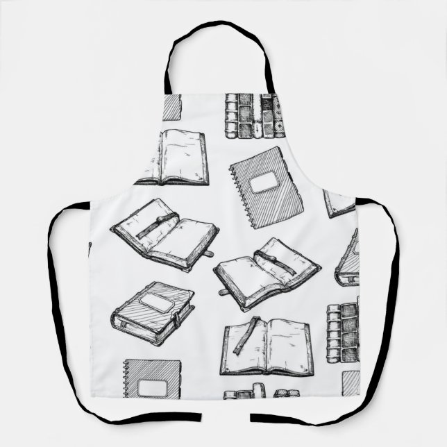 Book pattern apron (Front)