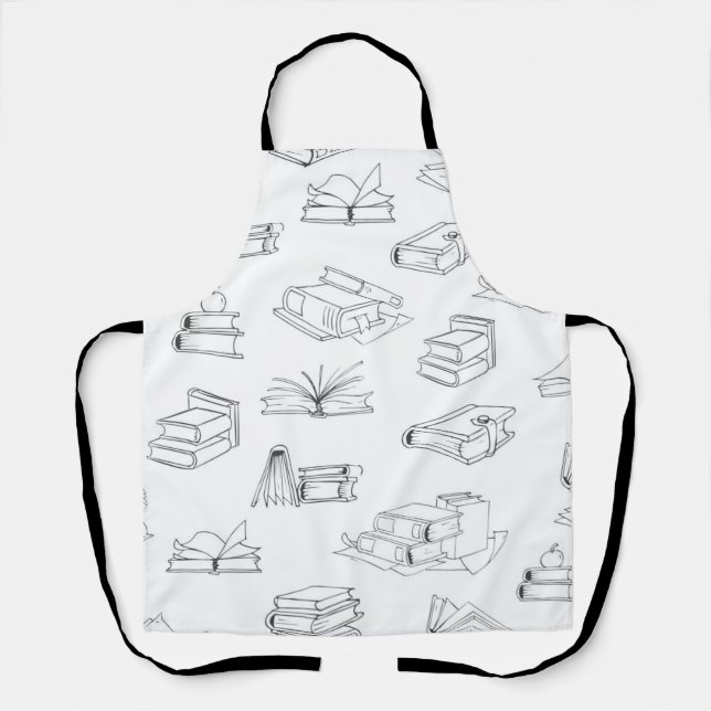 Book pattern apron (Front)