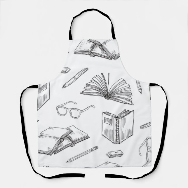 Book pattern apron (Front)