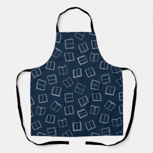 Book pattern apron