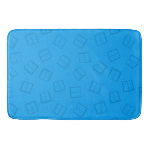 Book pattern bath mat