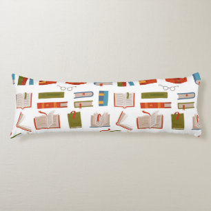 Book pattern body cushion