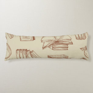 Book pattern body cushion