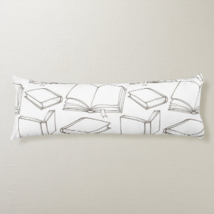 Book pattern body cushion
