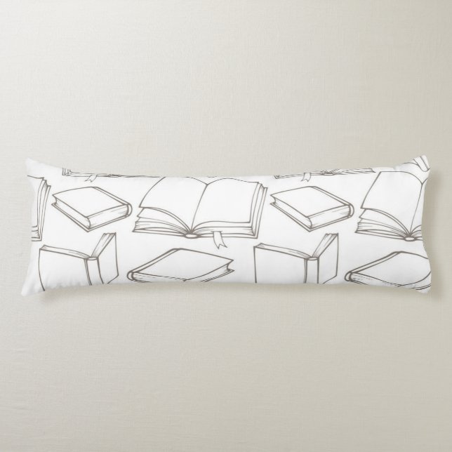 Book pattern body cushion (Front)
