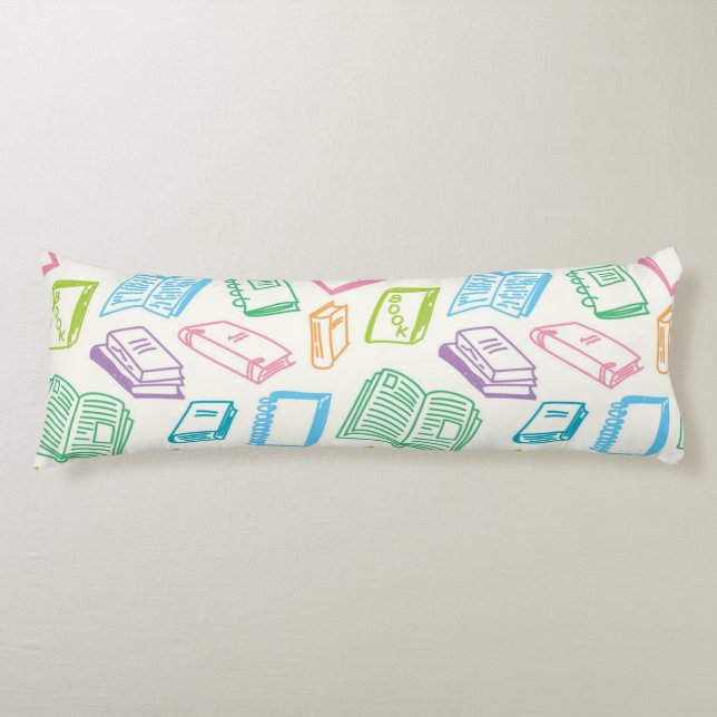 Book pattern body cushion (Front)