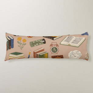 Book pattern body cushion