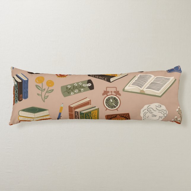 Book pattern body cushion (Front)