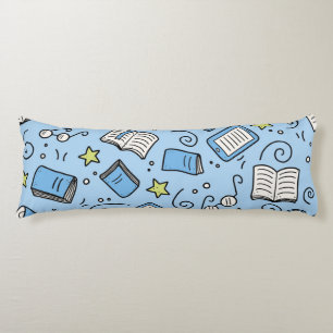 Book pattern body cushion