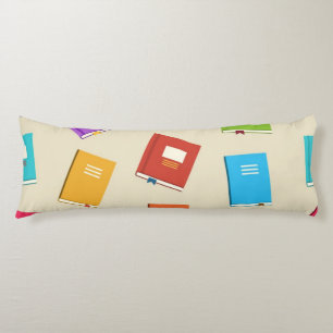 Book pattern body cushion