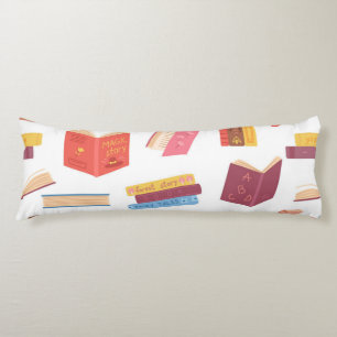 Book pattern body cushion
