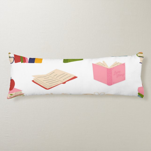 Book pattern body cushion (Front)