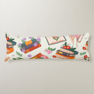 Book pattern body cushion